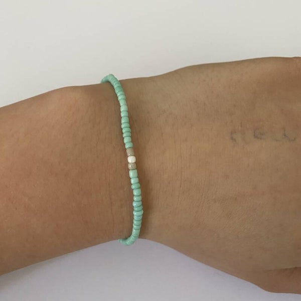 Mintgroen armbandje