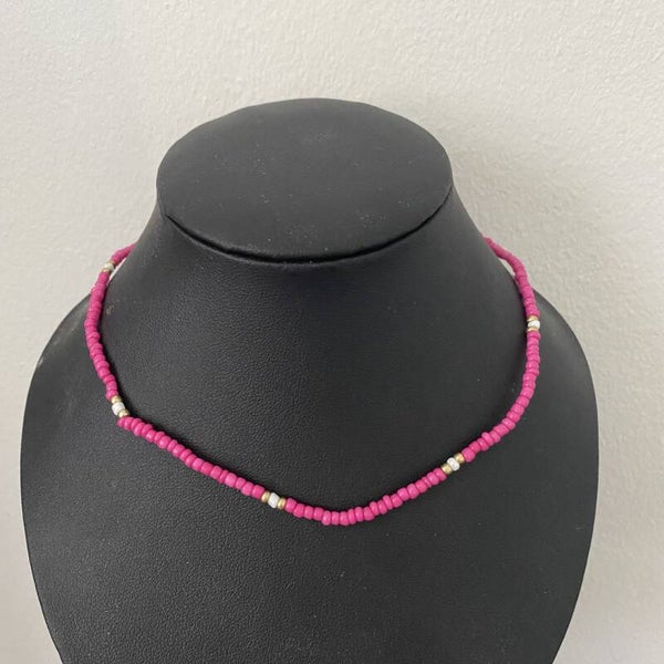 Roze,goud ketting