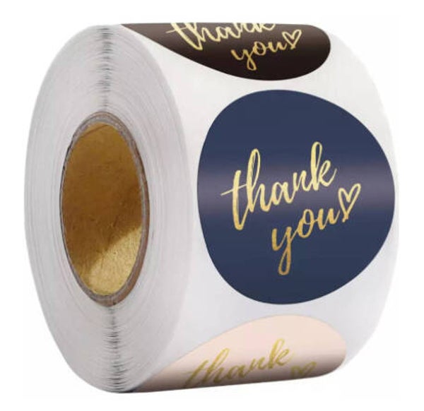 Thank you sticker rol