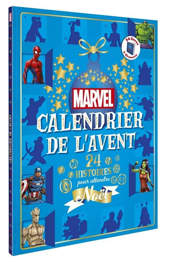 Calendrier de l'avent : 24 histoires pour attendre Noël Marvel- livre NEUF