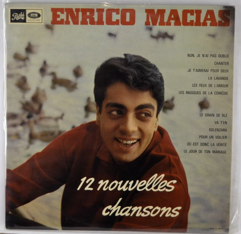 12 nouvelles chansons enrico macias - disque vinyle 33 tours