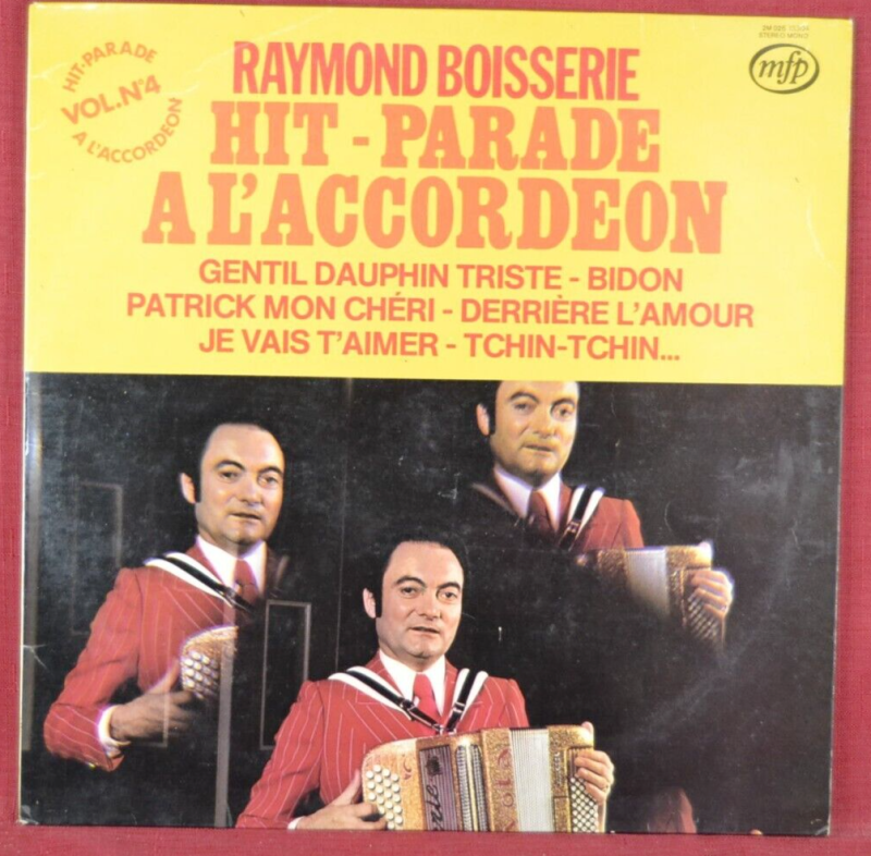 Raymond Boisserie - hit parade à l'accordéon - vol 4 - disque vinyle 33 tours