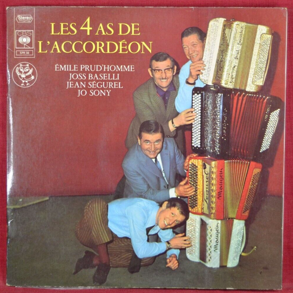 les 4 as de l'accordéon - disque vinyle 33 tours