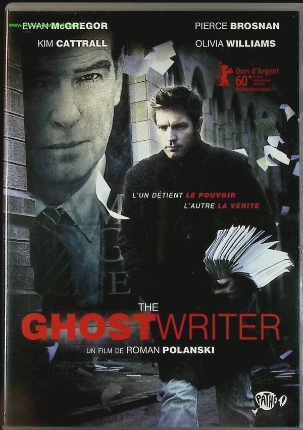 The Ghost Writer - Pierce Brosnan - Ewan McGregor Roman Polanski DVD thriller