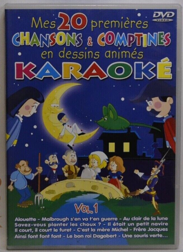 dvd mes 20 premières chansons et comptines en dessin animés karaoké