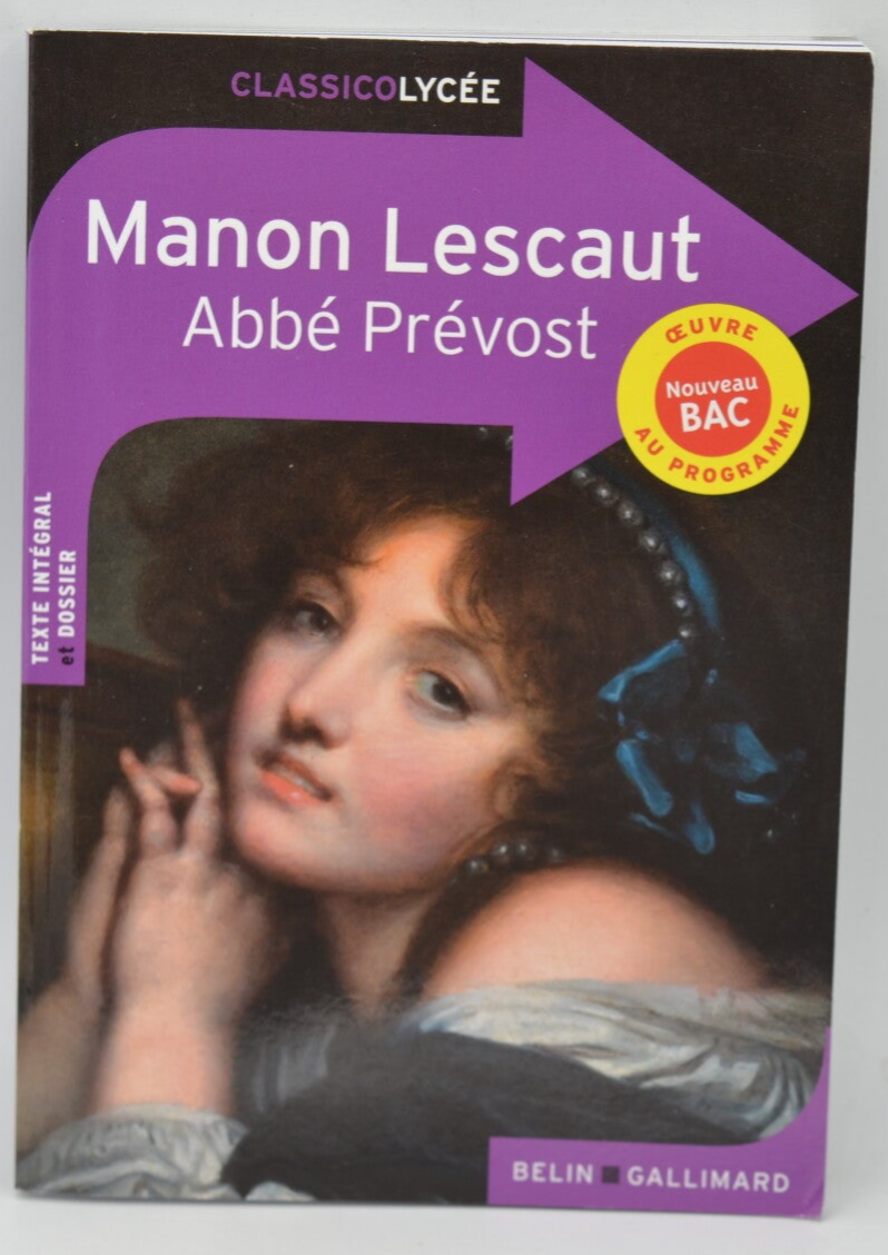 Manon Lescaut - Abbé Prévost - 2022 - livre
