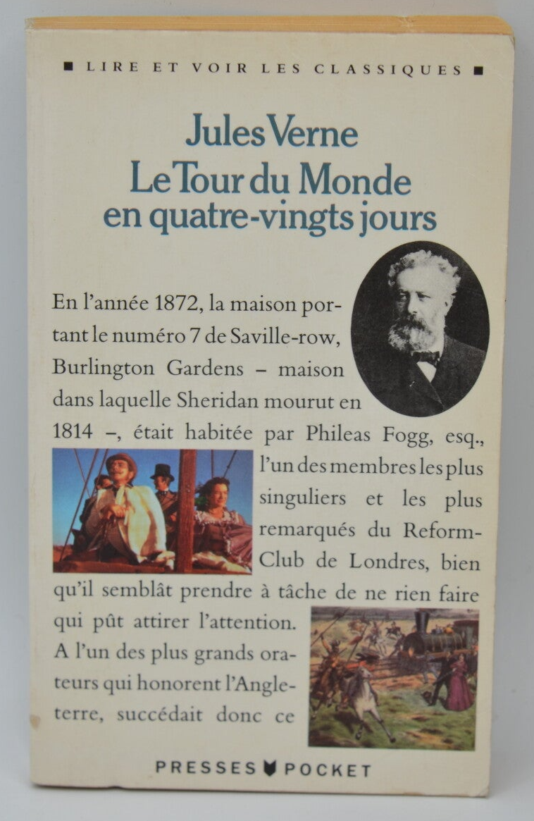Le Tour du monde en quatre-vingts jours - Jules Verne - 1990 - livre