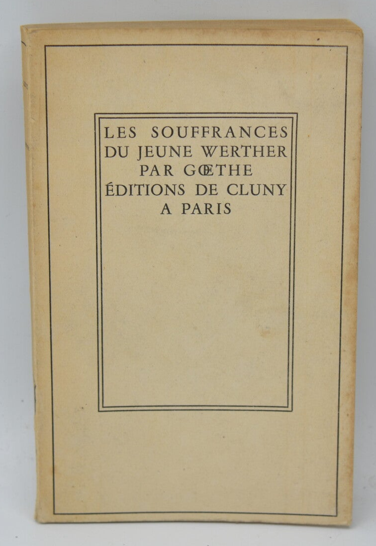 Les souffrances du jeune Werther - Johann Wolfgang von Goethe - 1949 - livre