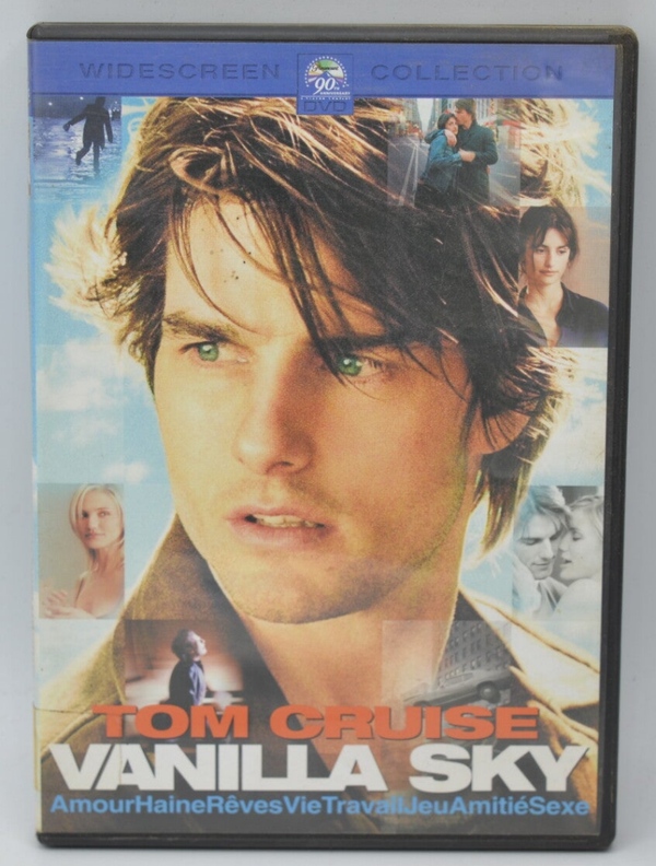 Vanilla Sky - Tom Cruise - Cameron Diaz - Penelope cruz - dvd - Thriller Fantastique