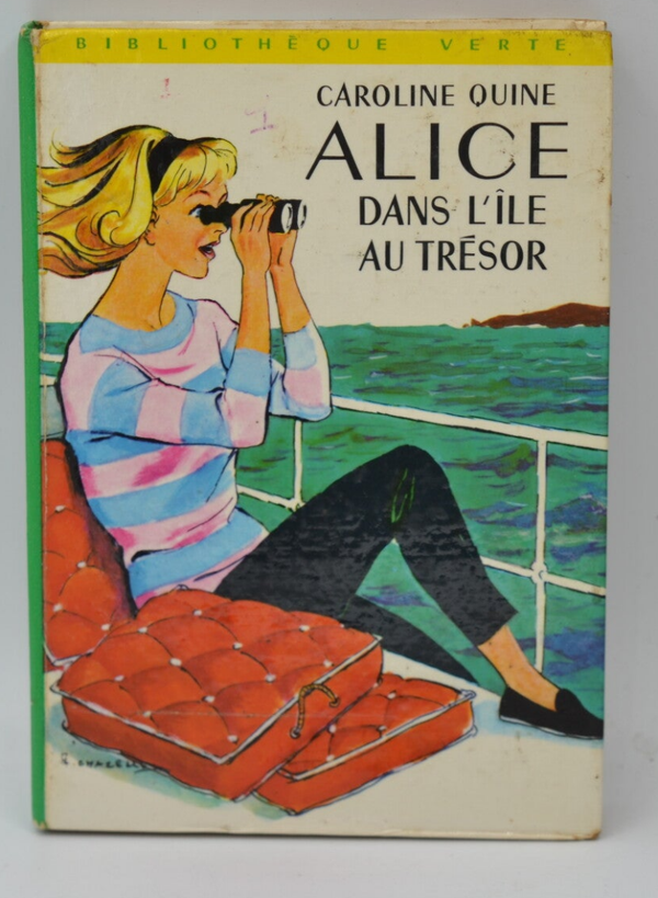 Alice dans l'île au trésor - Caroline Quine - 1966 - Bibliothèque verte - livre