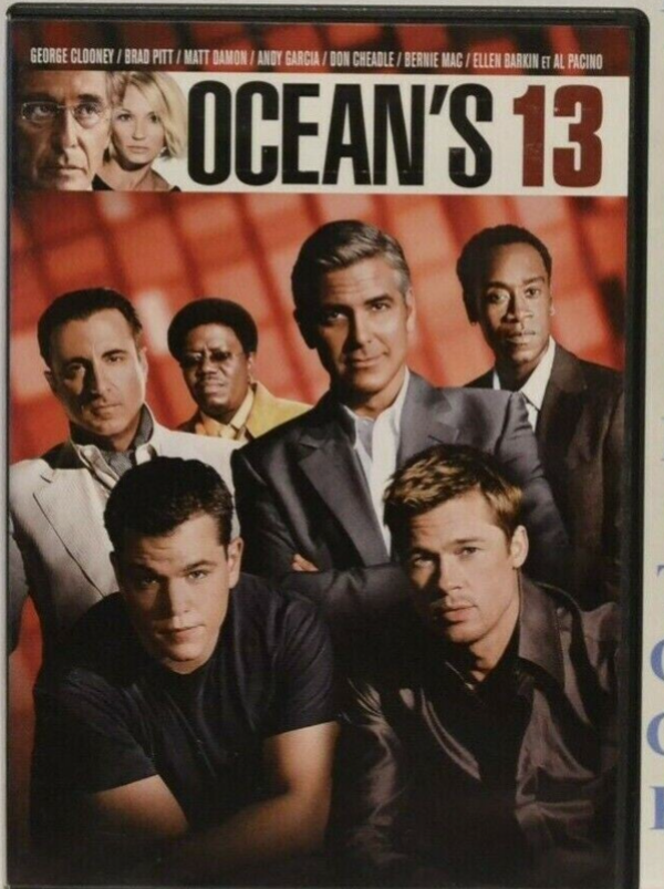 dvd ocean's 13 Ocean's thirteen George Clooney, Brad Pitt, Matt Damon - Al Pacino - Thriller