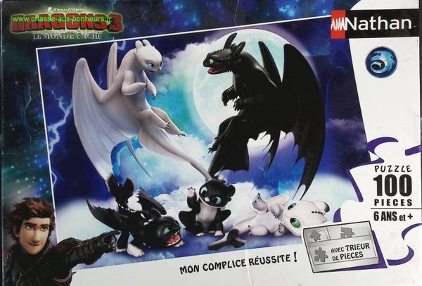 Puzzle 100 pièces - Le monde des dragons 3 - jeu de société