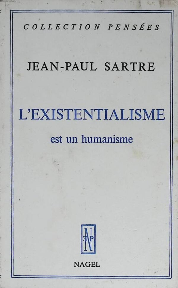 L'existentialisme est un humanisme - Jean Paul Sartre - 1970 - livre