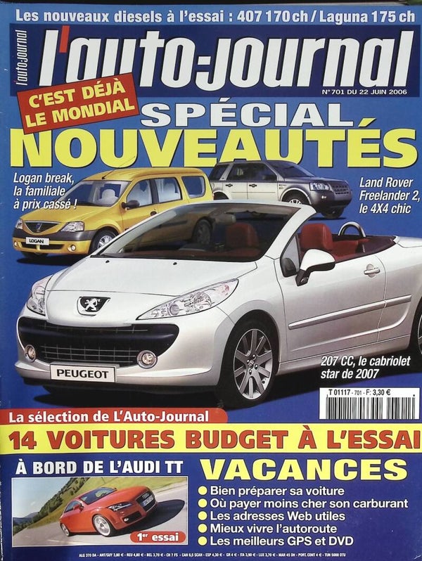 Spécial nouveautés - L'auto journal - n° 701 - 2006 - revue magazine - voiture
