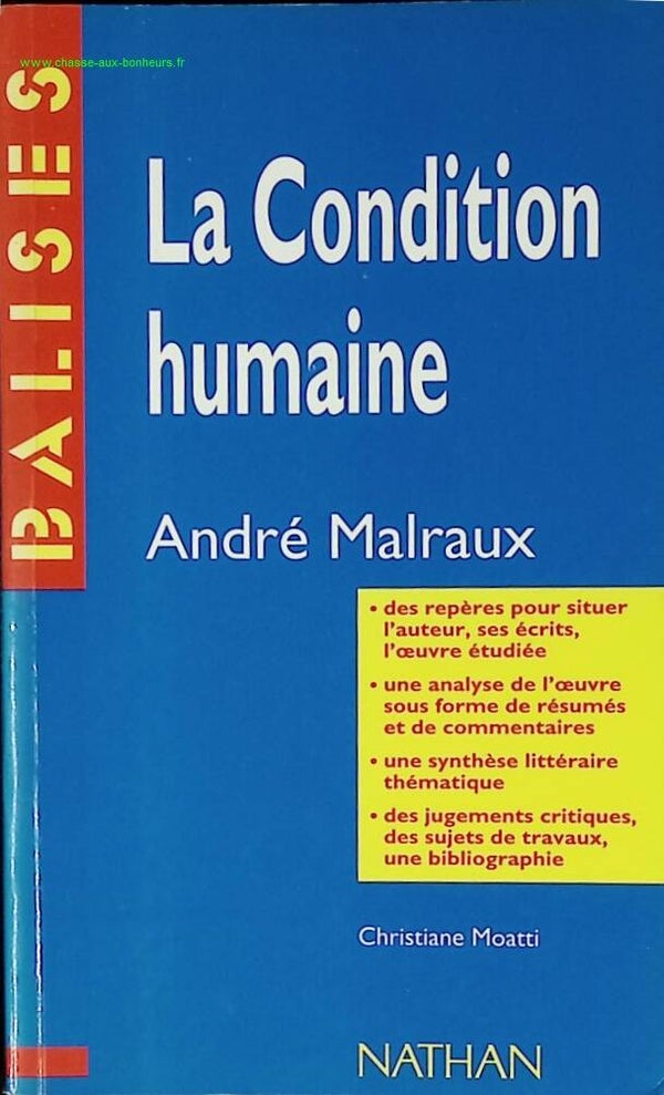 La condition humaine - André Malraux - livre
