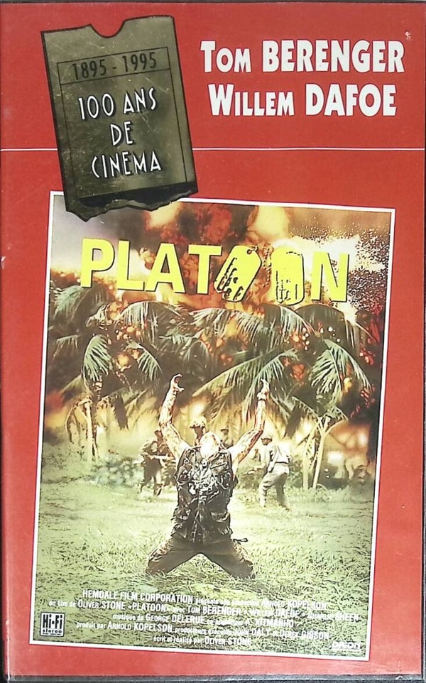Platoon - Charlie Sheen - cassette vidéo vhs K7