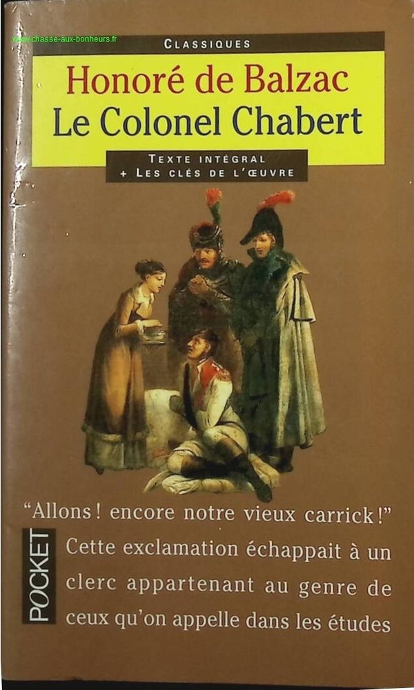 Le Colonel Chabert - Honoré de Balzac - livre