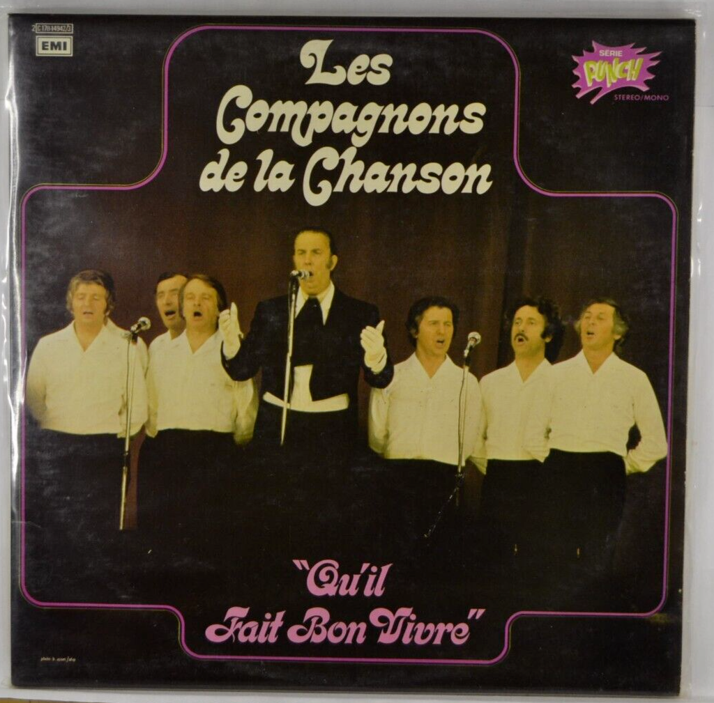 qu'il fait bon de vivre les compagnons de la chanson - disque vinyle 33 tours