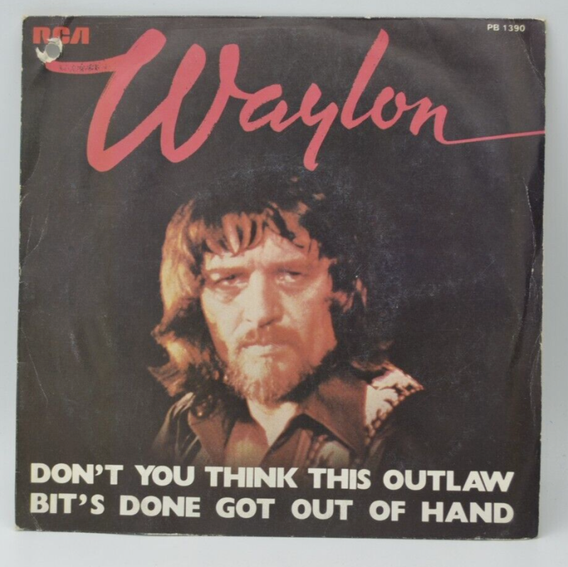 Waylon Jennings Don't You Think This Outlaw Bit's Done - disque vinyle 45 tours