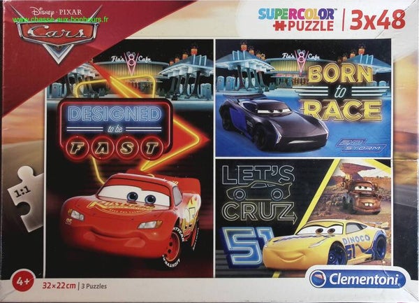 Puzzle 3x48 pièces - Cars - jeu de société