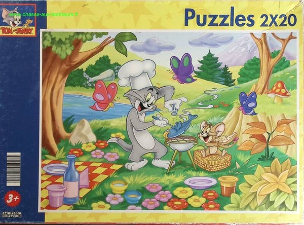 Puzzle 2x20 pièces - Tom & Jerry - jeu de société