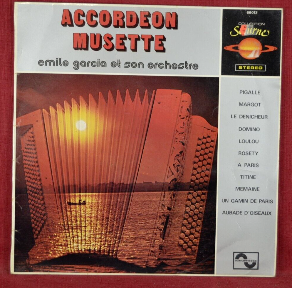accordéon musette emile garcia et son orchestre - disque vinyle 33 tours