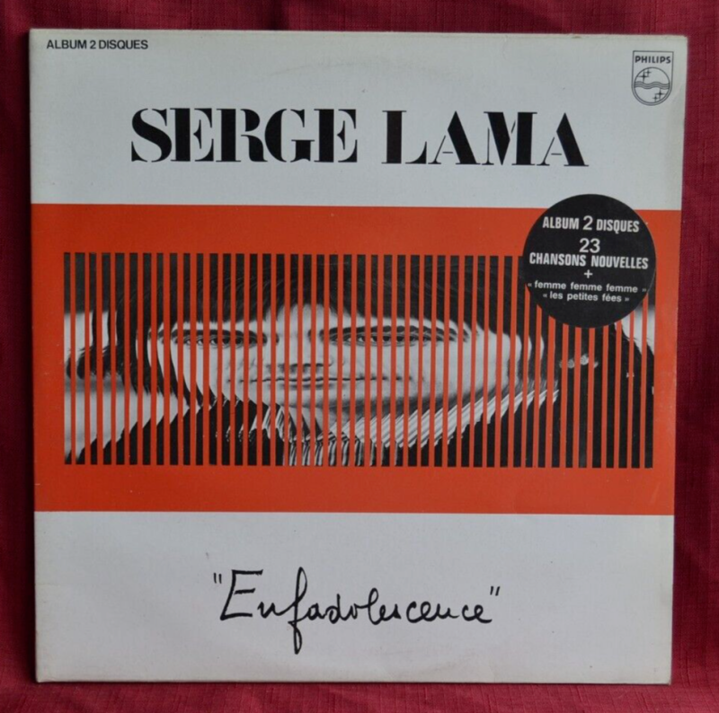 serge lama enfadolescence - disque vinyle 33 tours