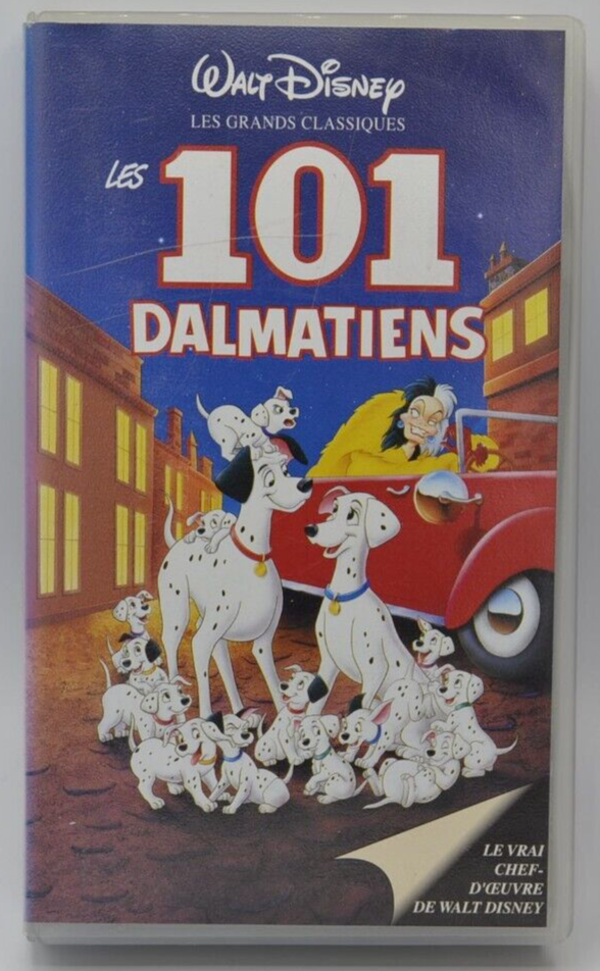 les 101 dalmatiens Walt Disney - cassette vidéo vhs K7