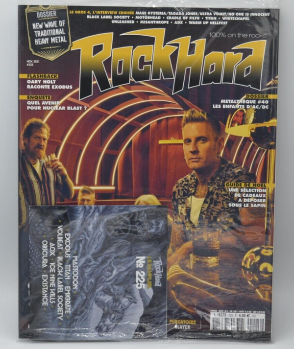 rock hard magazine n°225 novembre - 2021- magazine livre
