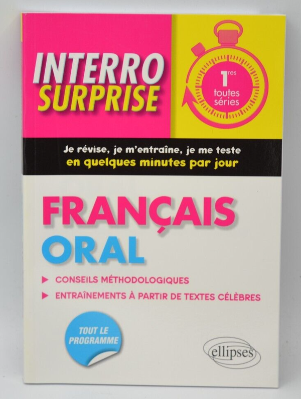 Français Oral - 1res Toutes Séries - Livre