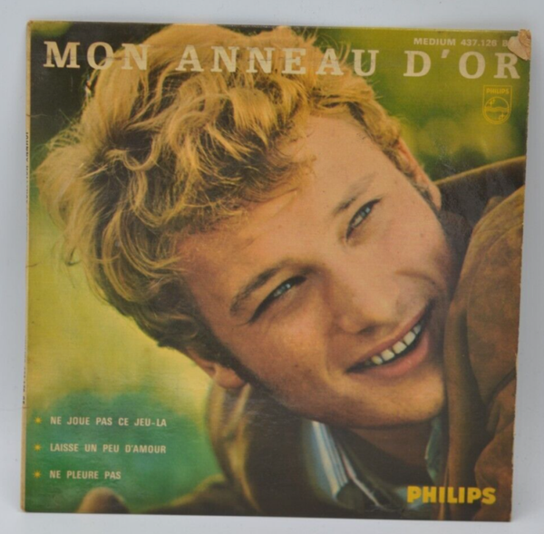 disque vinyle 45 tours - mon anneau d'or - Johnny Hallyday
