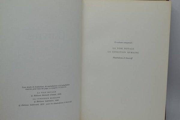 Oeuvres complètes tome 2 - André Malraux - 1970 - livre