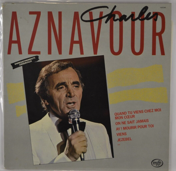 quand tu viens chez moi mon coeur Charles Aznavour - disque vinyle 33 tours
