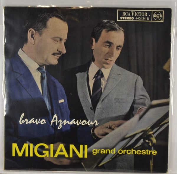 bravo aznavour migiani - Charles Aznavour - disque vinyle 33 tours