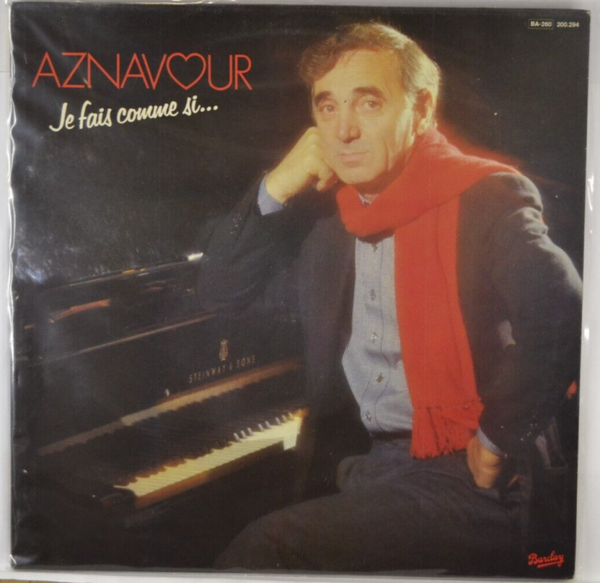 je fais comme si - Charles Aznavour - disque vinyle 33 tours