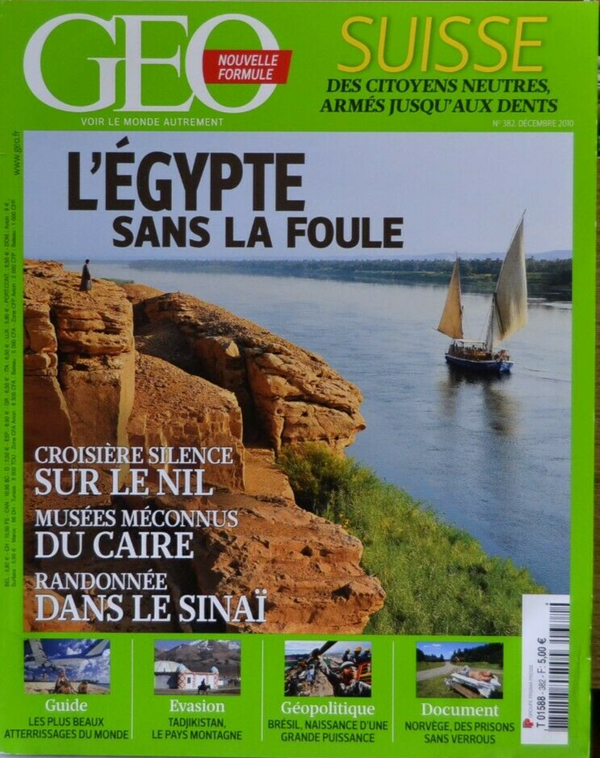 l'égypte sans la foule - geo - n°382 - revue - Geo magazine