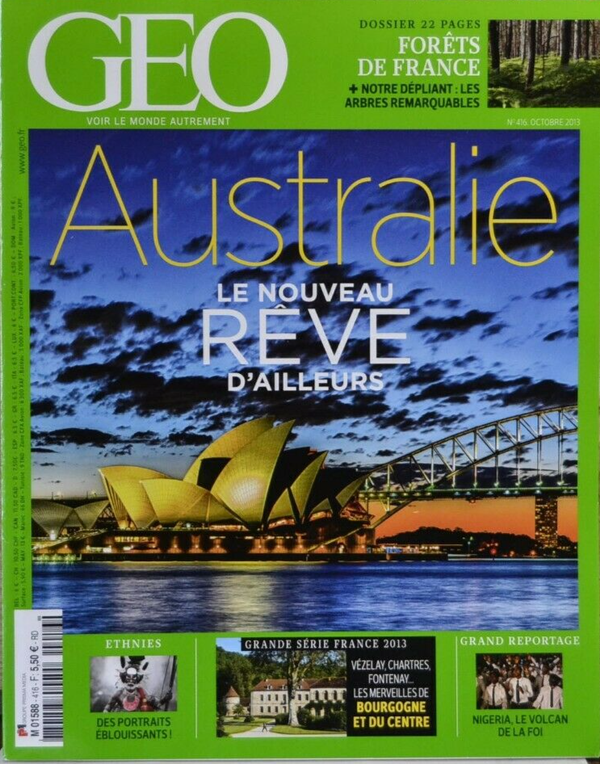 Australie le nouveau rêve d'ailleurs - geo - n°416 - revue - Geo magazine