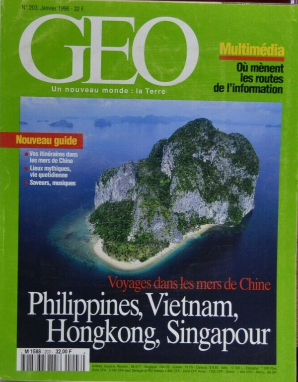 voyage dans les mers de chine - geo - n°203 - revue - Geo magazine