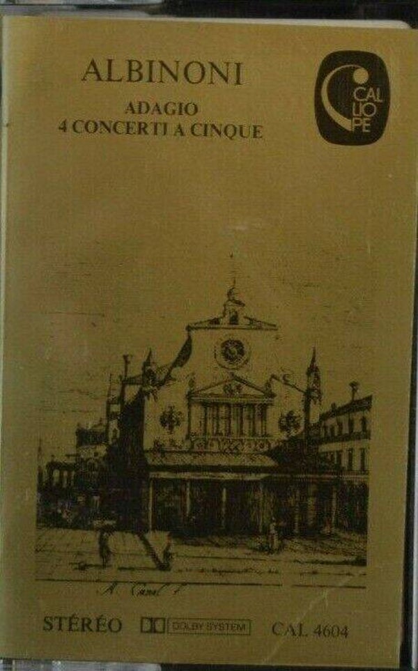 cassette audio k7 - albinoni  adagio 4 concerti a Cinque