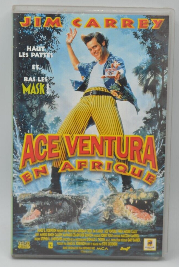 Ace ventura en Afrique - Jim Carrey - cassette vidéo vhs K7