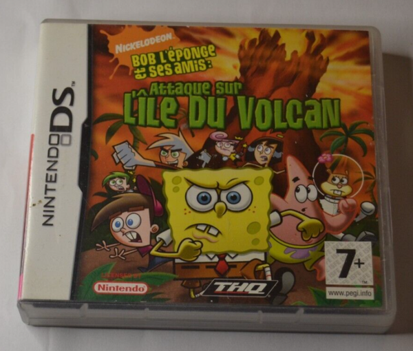 Bob l'éponge Attaque sur l'île volcan  - jeux vidéo Nintendo DS