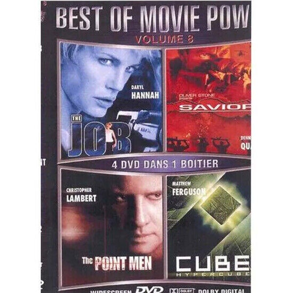 dvd - best of movie power vol 8 - the job - savior - the point men - cube 2