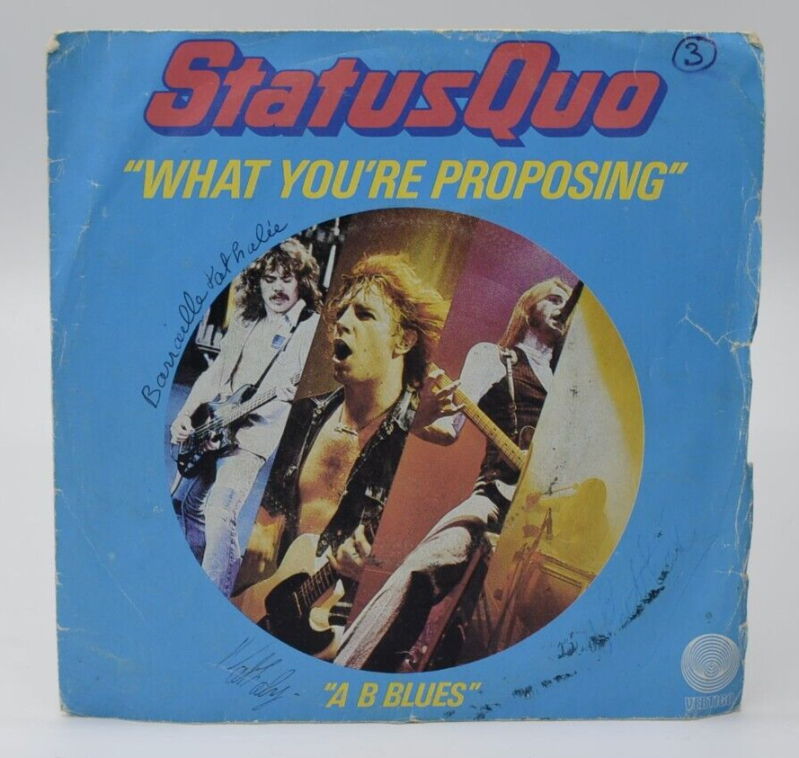 what you're proposing status quo - disque vinyle 45 tours