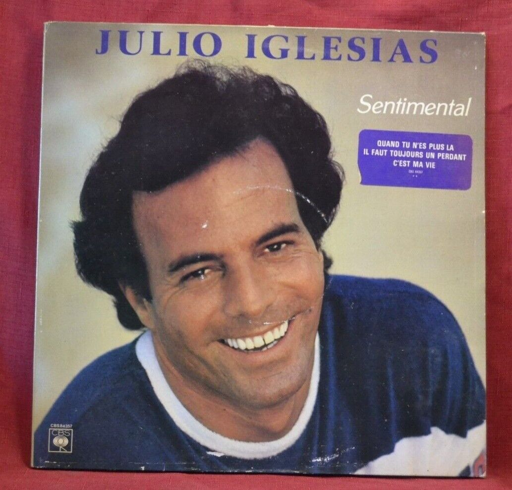 sentimental julio iglesias - disque vinyle 33 tours