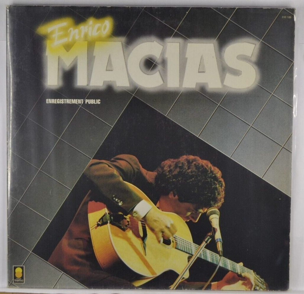 enregistrement public enrico macias - disque vinyle 33 tours