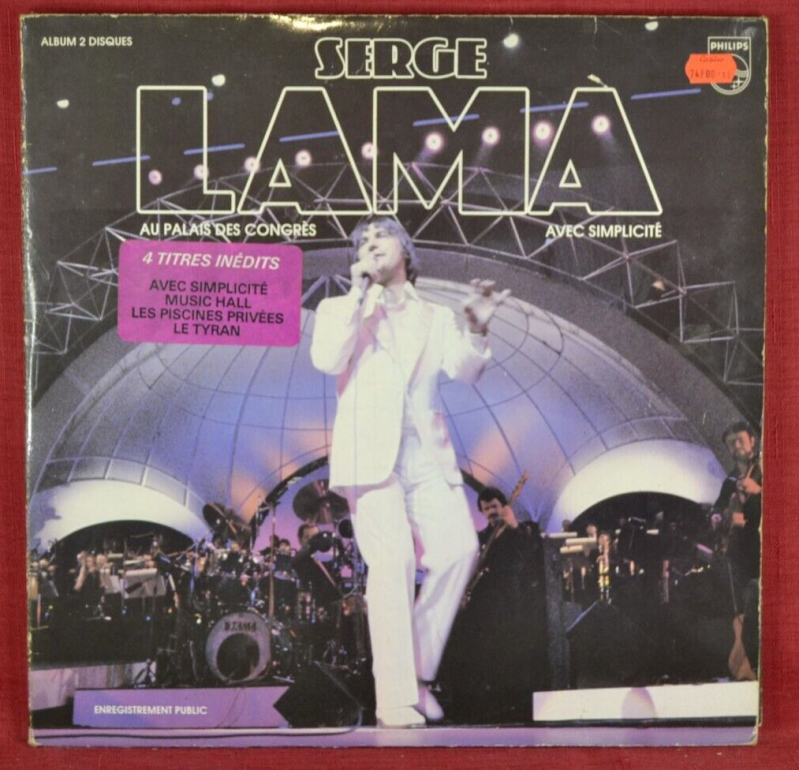 serge lama au palais des congrès - disque vinyle 33 tours