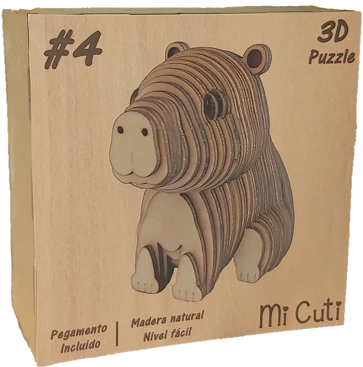 Puzzle de madera 3D de CAPIBARA #4