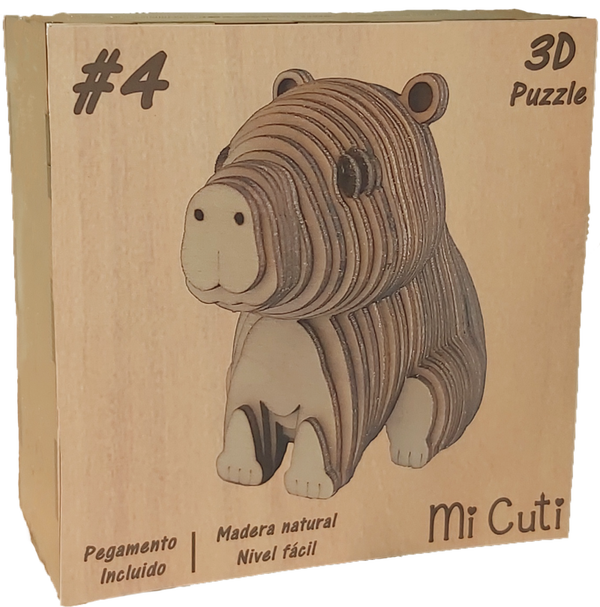 Puzzle de madera 3D de CAPIBARA #4