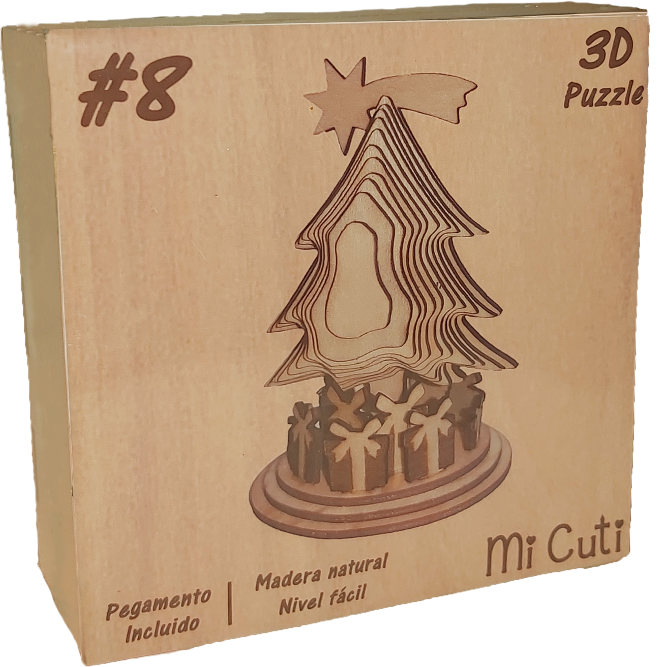 Puzzle de madera 3D de ARBOL DE NAVIDAD #8