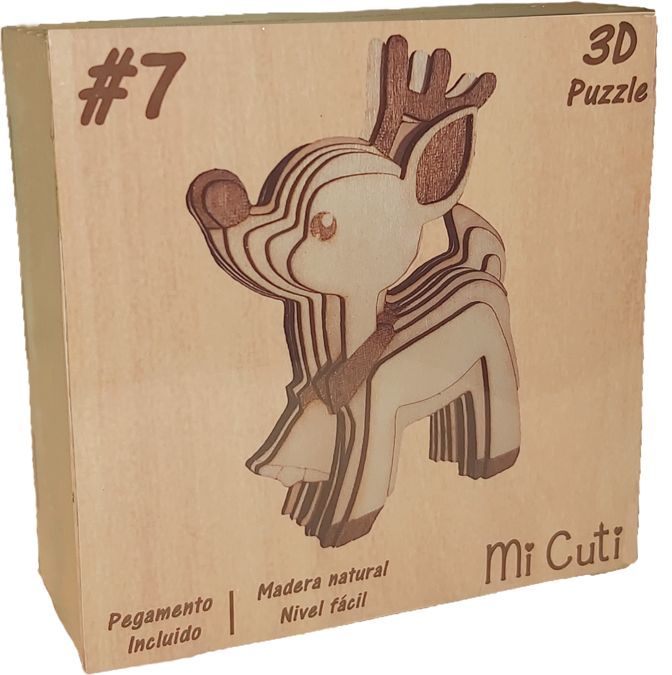Puzzle de madera 3D de RENO #7